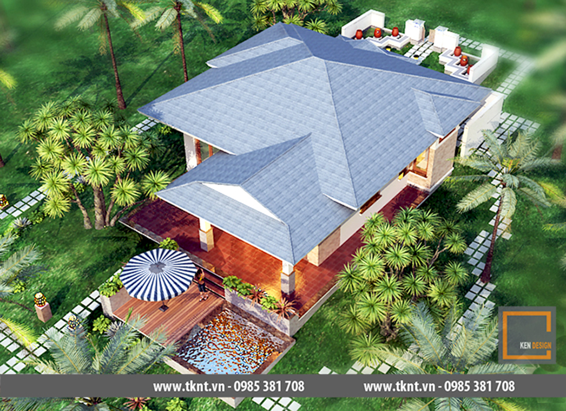 Thiết kế nhà  mái thái 2 tầng – xu hướng nhà ở mới lên ngôi