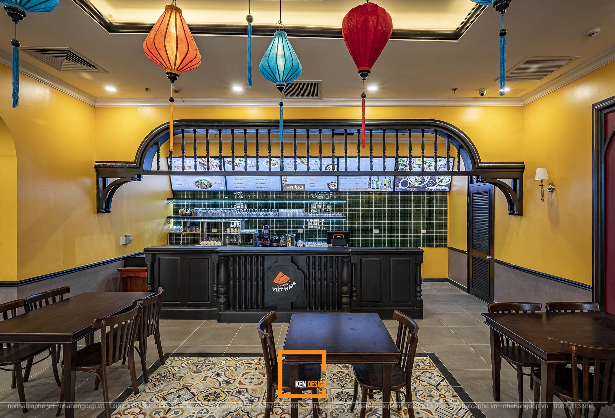 Sự kết hợp tinh hoa kiến trúc Pháp - Việt trong thiết kế quán cà phê phong cách Indochine