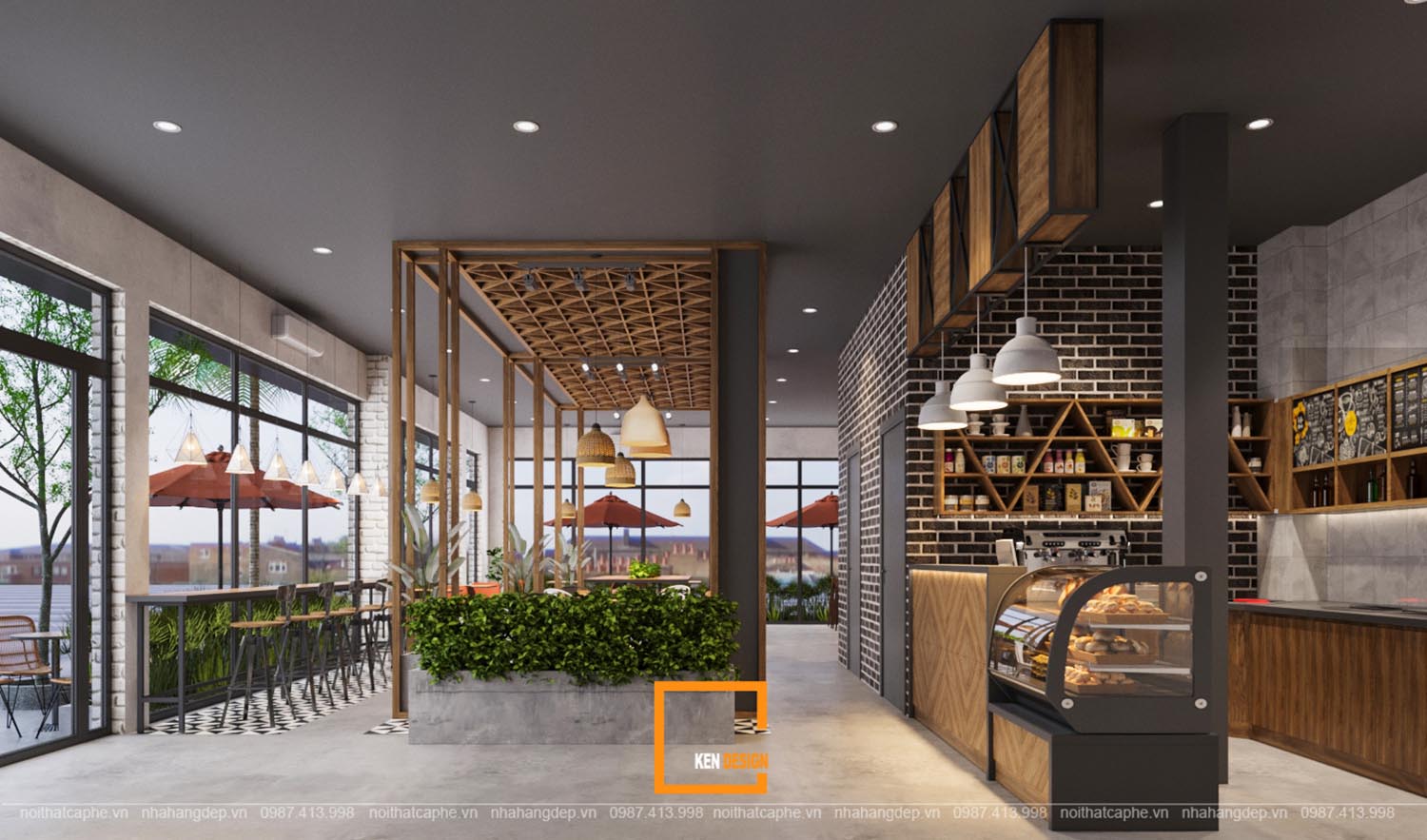 Lựa chọn phong cách thiết kế phù hợp cho quán cà phê 1 tầng