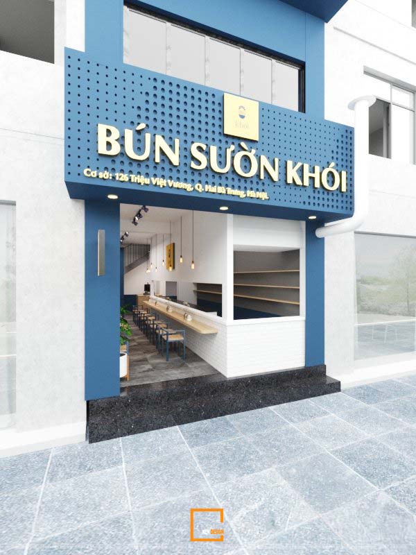 Nhà hàng Bún Khởi từ ý tưởng định vị đến hoàn thiện công trình