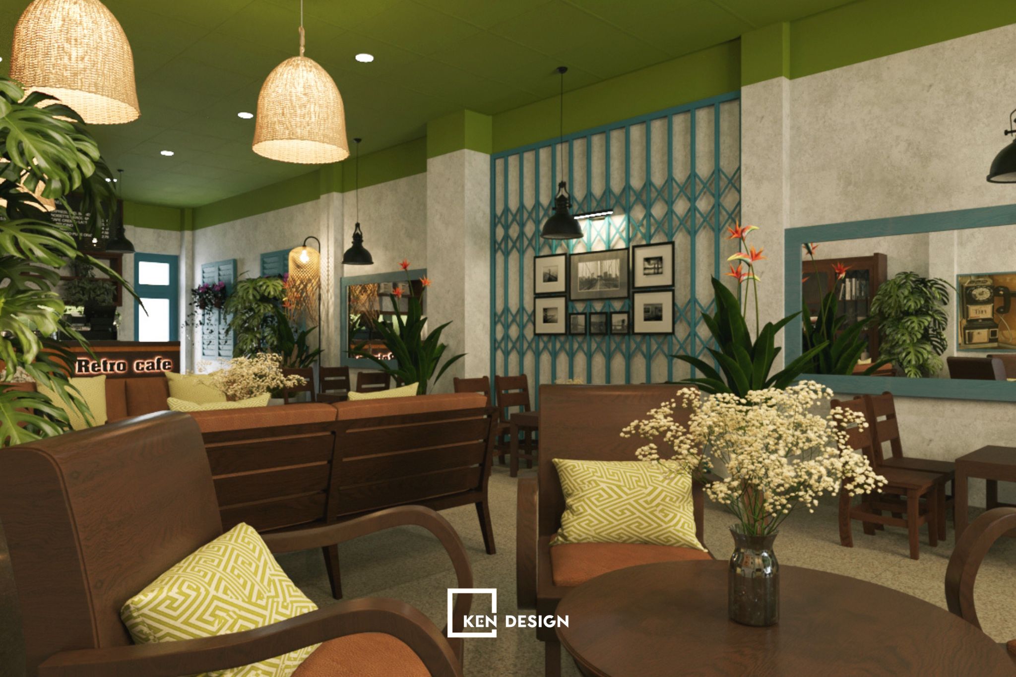 ​Thiết kế Retro Cafe - Tái hiện không gian cổ điển xưa
