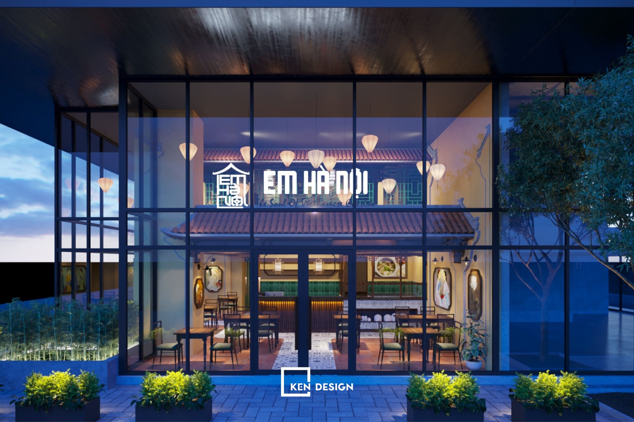 Dự án thiết kế nhà hàng Em Hà Nội 2