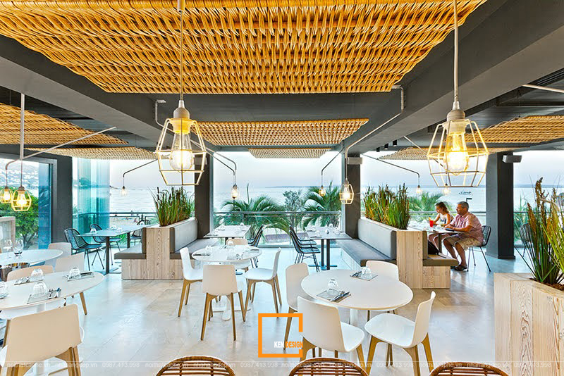 thiết kế quán cafe ven biển