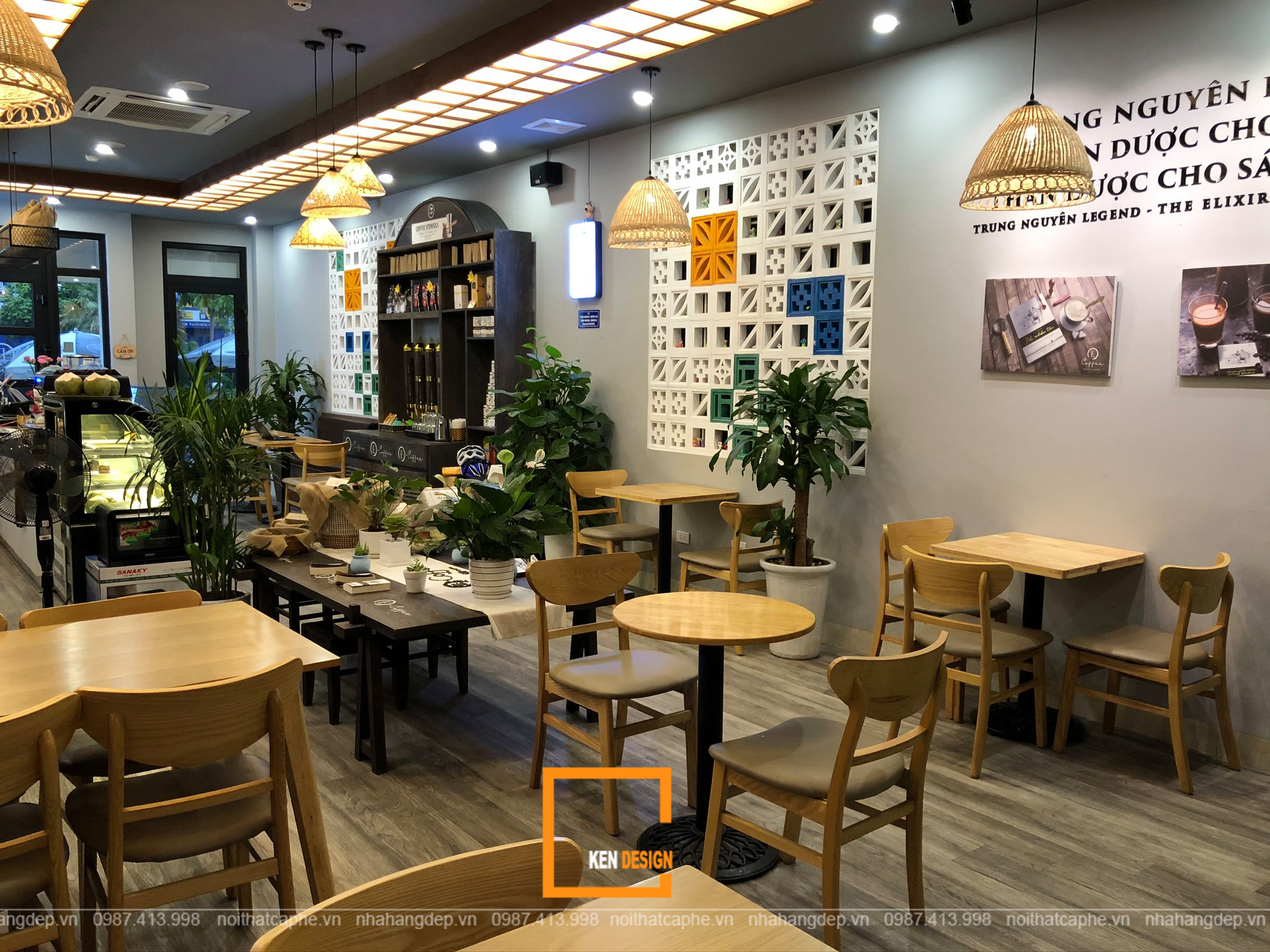nội thất quán cafe Trung Nguyên E-Coffee