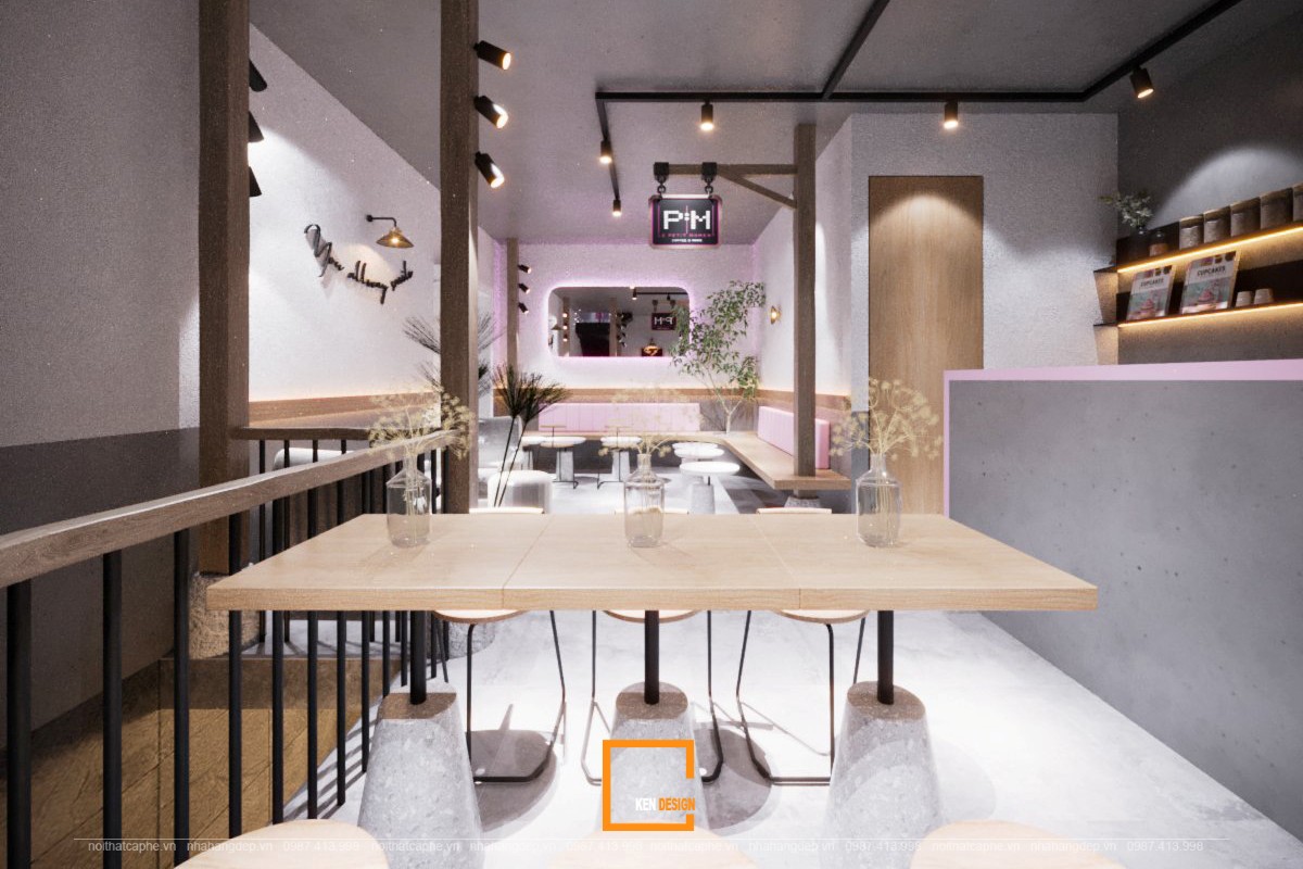 thiết kế nội thất quán cafe Le Petit Moment
