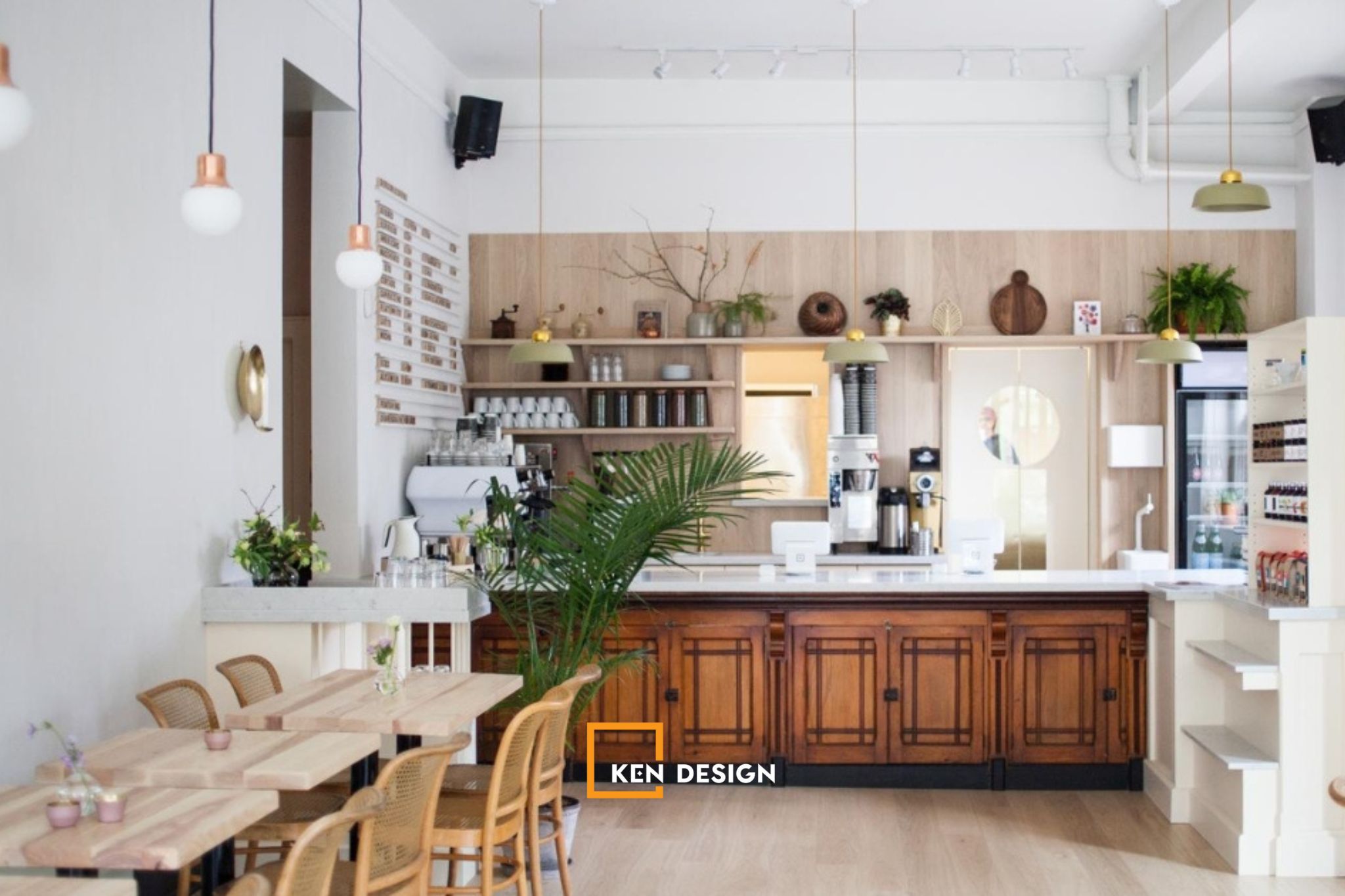 Phong cách Bắc Âu cho quán cafe nhỏ