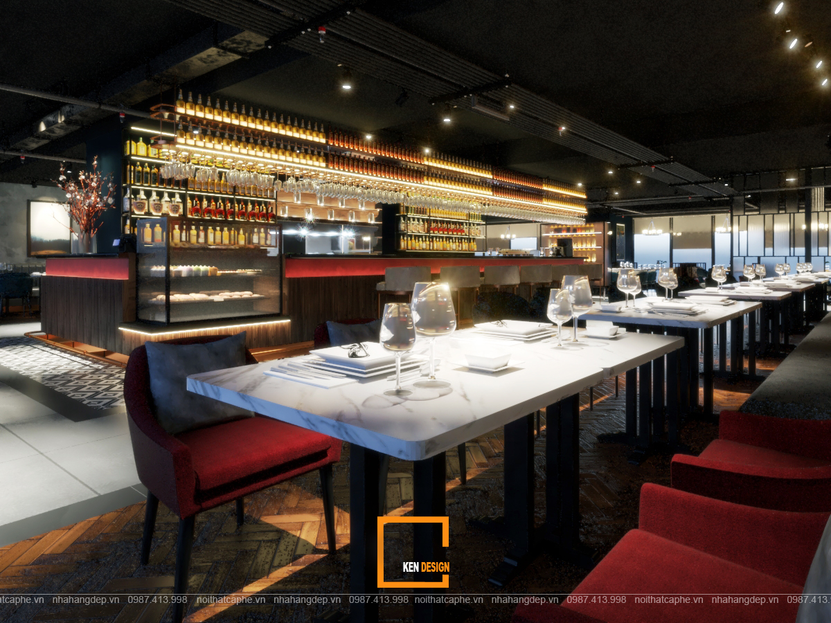 Tiêu chuẩn thiết kế nhà hàng châu Âu đẳng cấp
