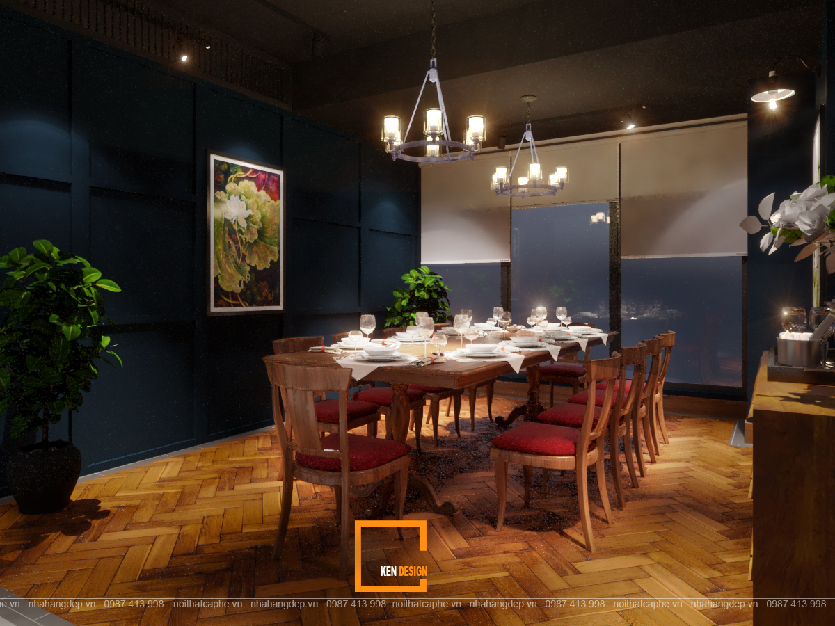 Tiêu chuẩn thiết kế nhà hàng châu Âu đẳng cấp